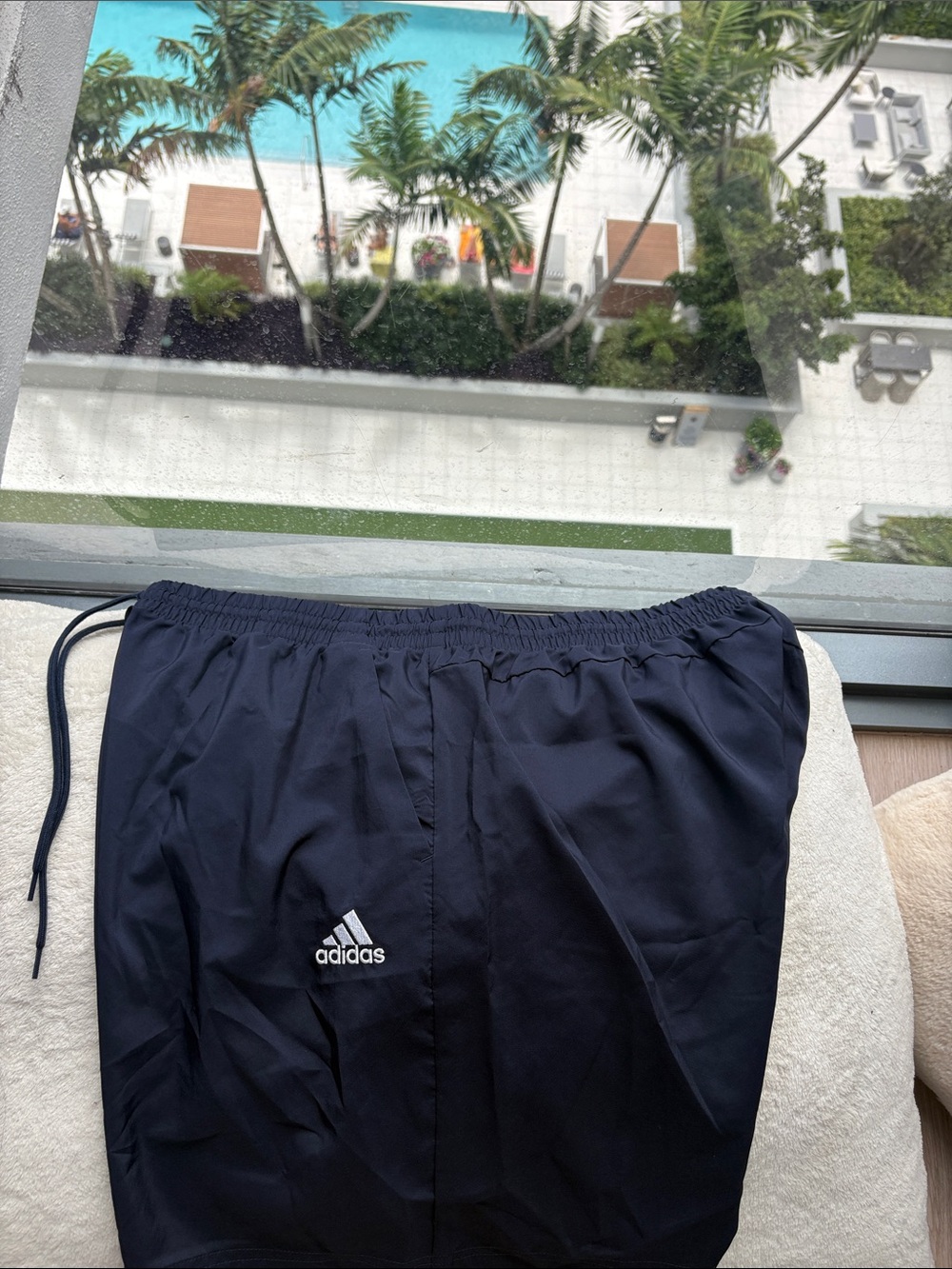 adidas Navy Blue Lightweight Short with Logo